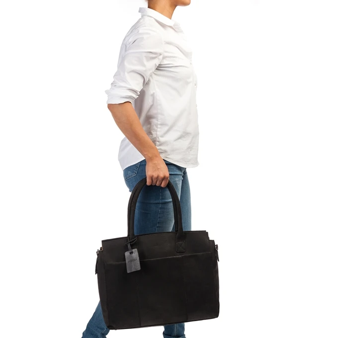 Burkely Vintage Doris Laptop Bag 15.6" Black 5 Burkely Vintage Doris Laptop Bag 15.6" Black - Afbeelding 3