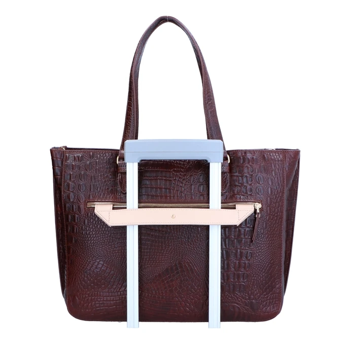 FMME. Caithy 15.6 Workingbag Croco Brown 7 FMME. Caithy 15.6 Workingbag Croco Brown - Afbeelding 5