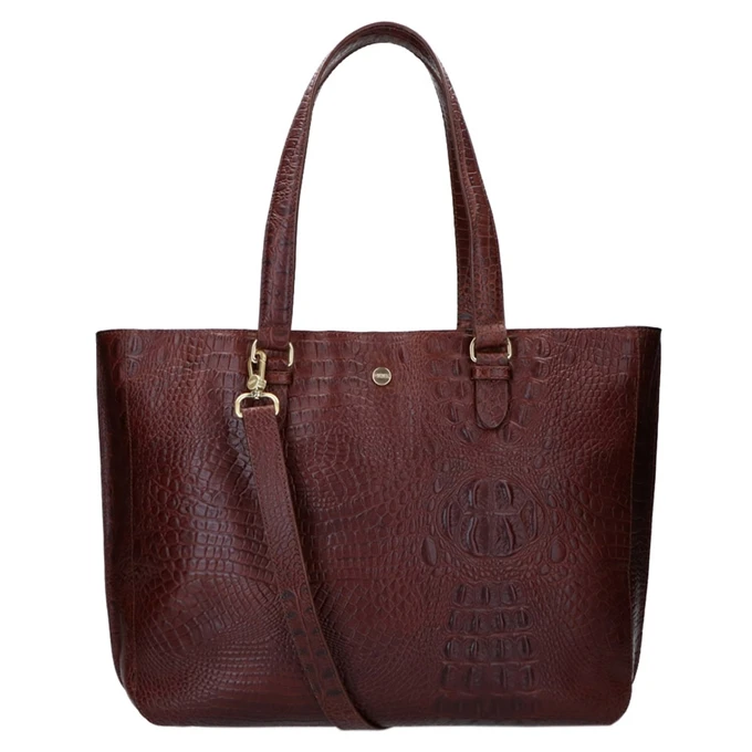 FMME. Caithy 15.6 Workingbag Croco Brown 10 FMME. Caithy 15.6 Workingbag Croco Brown - Afbeelding 8