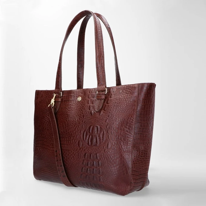 FMME. Caithy 15.6 Workingbag Croco Brown 12 FMME. Caithy 15.6 Workingbag Croco Brown - Afbeelding 10