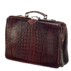 Mutsaers The Classic Aktetas 15'' Bruin Croco -Reisopslagwinkel image 10108