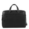 Piquadro Black Square Portfolio Computer Briefcase With IPad Compartment Black -Reisopslagwinkel image 10129