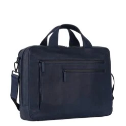 Leonhard Heyden Den Haag 2 Handle Brief Case 2 Compartments Blue