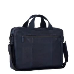 Leonhard Heyden Den Haag 2 Handle Brief Case 2 Compartments Blue -Reisopslagwinkel image 10155