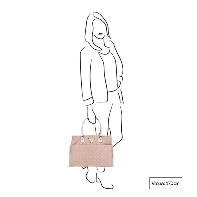 Guess Wilder Shopper Tote Light Rose Logo 4 Guess Wilder Shopper Tote Light Rose Logo - Afbeelding 2