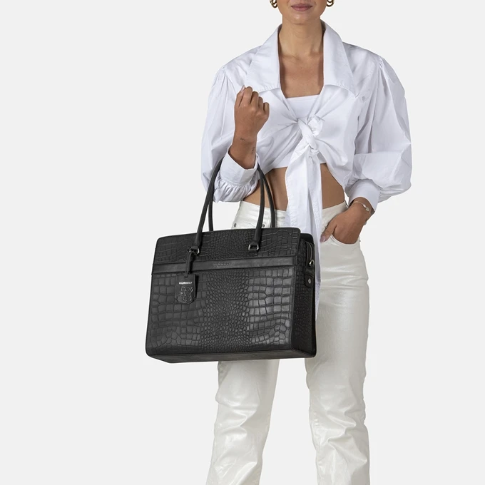 Burkely Casual Cayla Workbag 15.6" Black 4 Burkely Casual Cayla Workbag 15.6" Black - Afbeelding 2