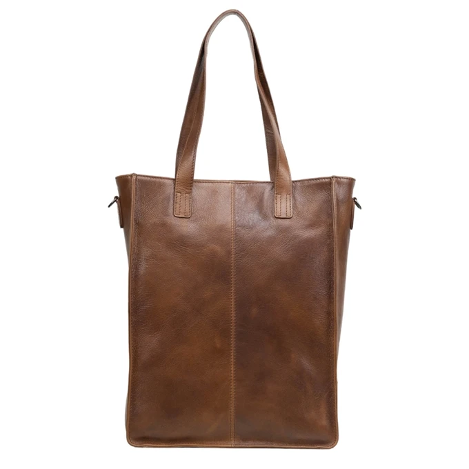 DSTRCT Raider Road Shopper Laptoptas 15,6" Leer Cognac 3 DSTRCT Raider Road Shopper Laptoptas 15,6" Leer Cognac