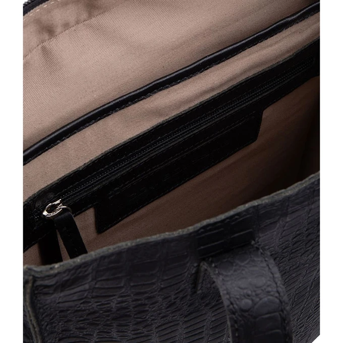Cowboysbag Laptop Bag Buckley 13 Inch Croco Black 6 Cowboysbag Laptop Bag Buckley 13 Inch Croco Black - Afbeelding 4