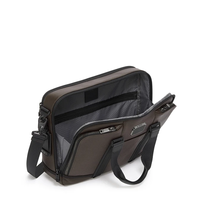 Tumi Alpha Bravo Albany Advanced Brief Dark Brown 6 Tumi Alpha Bravo Albany Advanced Brief Dark Brown - Afbeelding 4