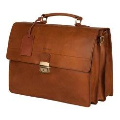 Burkely Vintage Dean Briefcase Cognac -Reisopslagwinkel image 10656