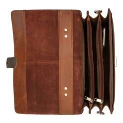 Burkely Vintage Dean Briefcase Cognac -Reisopslagwinkel image 10658