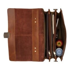 Burkely Vintage Dean Briefcase Cognac -Reisopslagwinkel image 10659