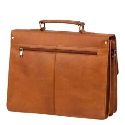 Burkely Vintage Dean Briefcase Cognac -Reisopslagwinkel image 10663