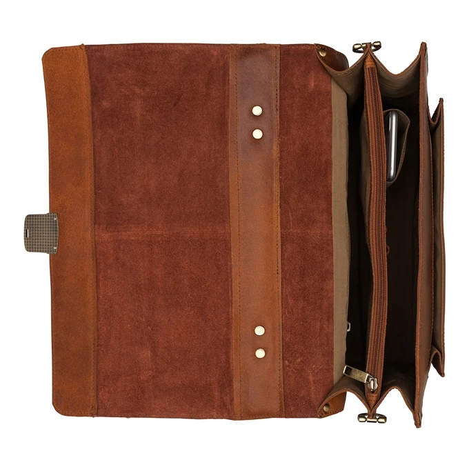 Burkely Scott Vintage Briefcase 2 Compartment Cognac 8 Burkely Scott Vintage Briefcase 2 Compartment Cognac - Afbeelding 6