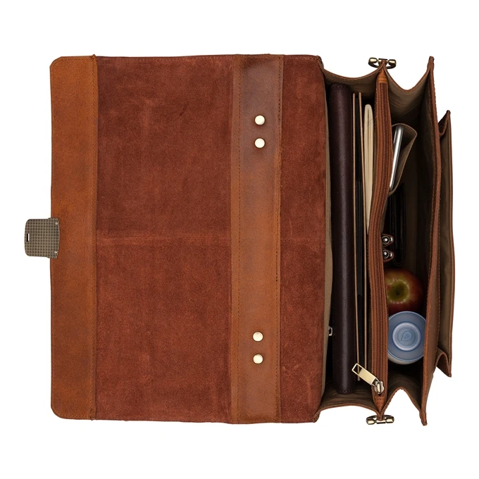 Burkely Scott Vintage Briefcase 2 Compartment Cognac 9 Burkely Scott Vintage Briefcase 2 Compartment Cognac - Afbeelding 7