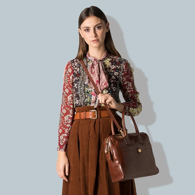 The Bridge Story Donna Briefcase Brown 4 The Bridge Story Donna Briefcase Brown - Afbeelding 2