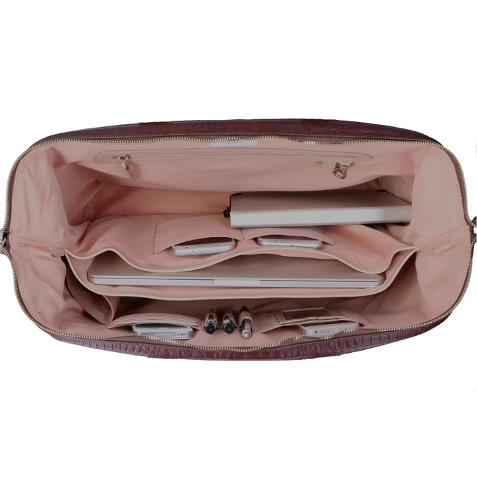 FMME. Christy 15.6 Croco Brown 9 FMME. Christy 15.6 Croco Brown - Afbeelding 7