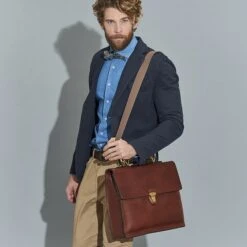 The Bridge Story Uomo Briefcase Brown -Reisopslagwinkel image 10802