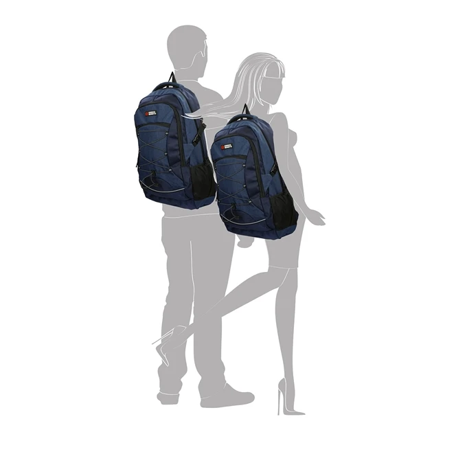 Enrico Benetti Yellow Stone 17'' Laptop Rugzak Blauw 4 Enrico Benetti Yellow Stone 17'' Laptop Rugzak Blauw - Afbeelding 2