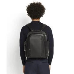 Tumi Arrivé Larson Backpack Black Leather -Reisopslagwinkel image 10943