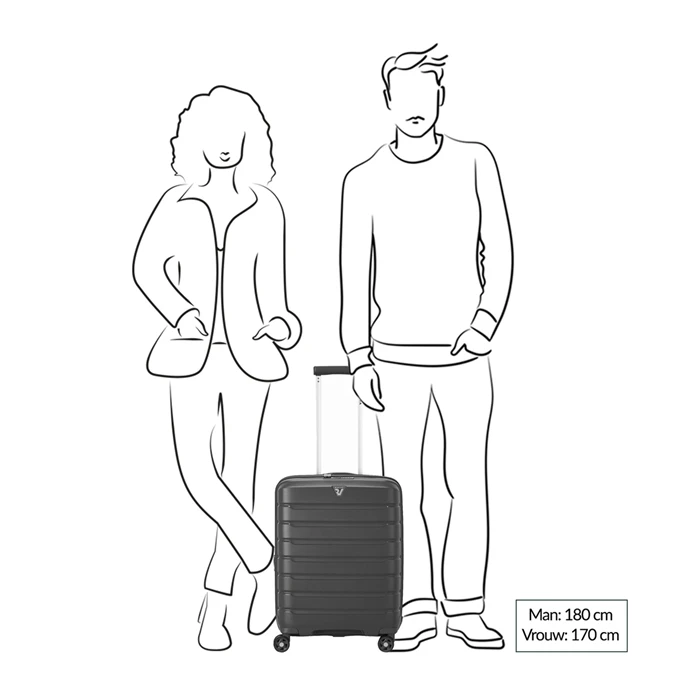 Roncato Butterfly Expandable Trolley 55 Verde Lime 4 Roncato Butterfly Expandable Trolley 55 Verde Lime - Afbeelding 2