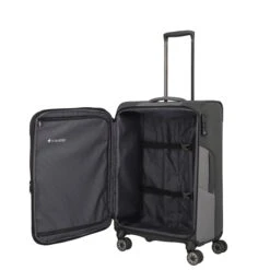 Travelite Viia 4 Wheel Trolley M Expandable Anthracite 21 Travelite Viia 4 Wheel Trolley M Expandable Anthracite -Reisopslagwinkel image 1287