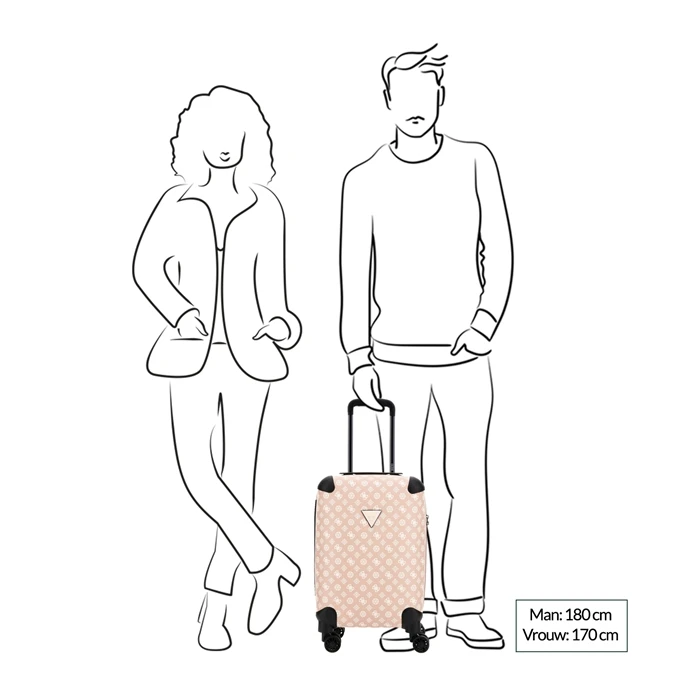 Guess Wilder 18 In 8-Wheeler Nude/blush Multi 4 Guess Wilder 18 In 8-Wheeler Nude/blush Multi - Afbeelding 2