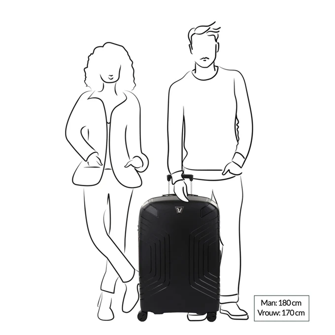 Roncato Ypsilon 4.0 Expandable Trolley 78 Nero 4 Roncato Ypsilon 4.0 Expandable Trolley 78 Nero - Afbeelding 2