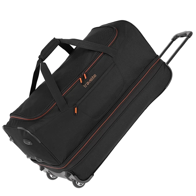 Travelite Basics Wheeled Duffle 70 Expandable Black 3 Travelite Basics Wheeled Duffle 70 Expandable Black