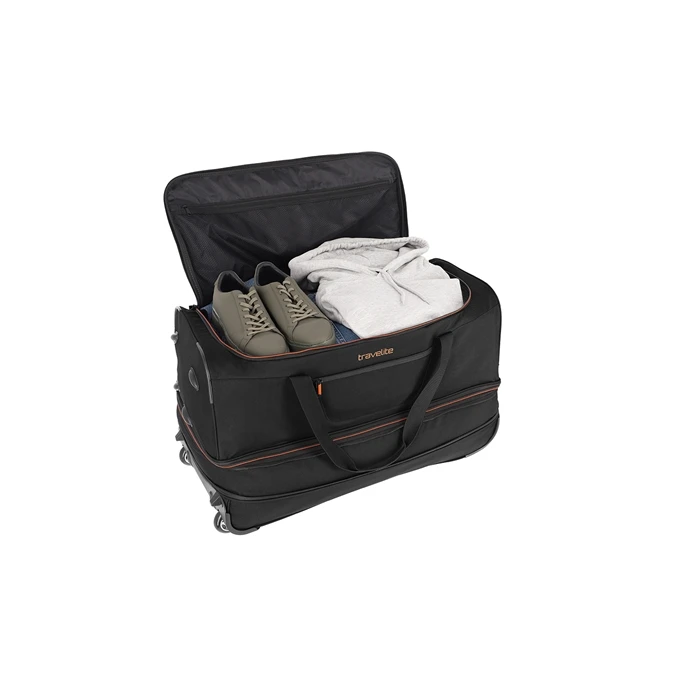 Travelite Basics Wheeled Duffle 70 Expandable Black 8 Travelite Basics Wheeled Duffle 70 Expandable Black - Afbeelding 6