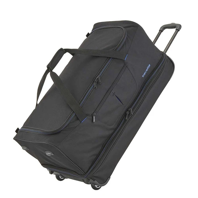Travelite Basics Wheeled Duffle 70 Expandable Black 10 Travelite Basics Wheeled Duffle 70 Expandable Black - Afbeelding 8