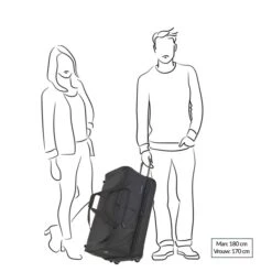 Travelite Basics Wheeled Duffle 70 Expandable Black 24 Travelite Basics Wheeled Duffle 70 Expandable Black -Reisopslagwinkel image 2169