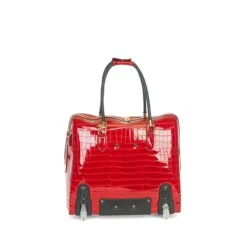 Olivia Lauren Alice Business Trolley Croco Rood -Reisopslagwinkel image 2195