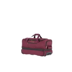 Travelite Basics Wheeled Duffle 55 Expandable Dark Red -Reisopslagwinkel image 2247