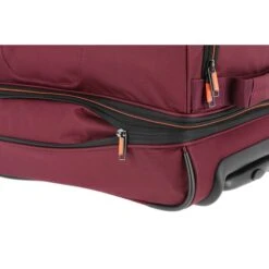 Travelite Basics Wheeled Duffle 55 Expandable Dark Red -Reisopslagwinkel image 2249