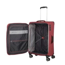 Travelite Skaii 4 Wheel Trolley M Expandable Red -Reisopslagwinkel image 2357