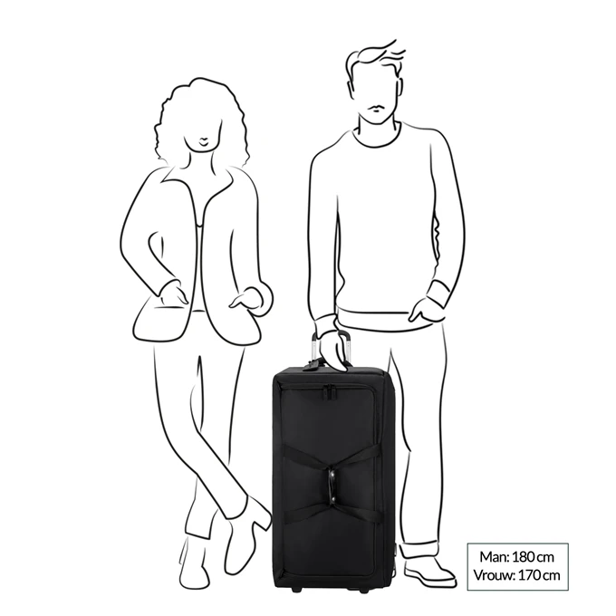 Lipault Foldable Plume Duffle/Wheels Bordeaux 4 Lipault Foldable Plume Duffle/Wheels Bordeaux - Afbeelding 2