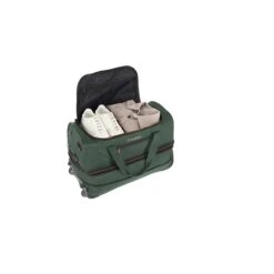 Travelite Basics Wheeled Duffle 55 Expandable Dark Green -Reisopslagwinkel image 2403