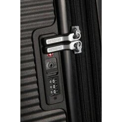American Tourister Soundbox Spinner 55 Expandable Bass Black -Reisopslagwinkel image 244