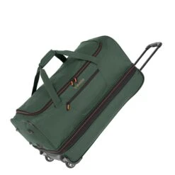 Travelite Basics Wheeled Duffle 70 Expandable Dark Green