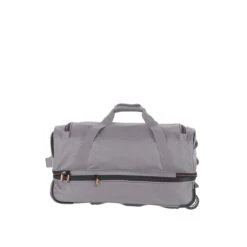 Travelite Basics Wheeled Duffle 55 Expandable Grey -Reisopslagwinkel image 2535