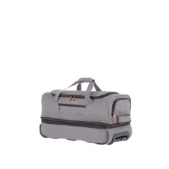 Travelite Basics Wheeled Duffle 55 Expandable Grey -Reisopslagwinkel image 2536