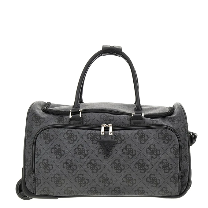 Guess Berta Wheeled Duffel Coal Logo 3 Guess Berta Wheeled Duffel Coal Logo