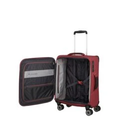 Travelite Skaii 4 Wheel Trolley S Red -Reisopslagwinkel image 2737