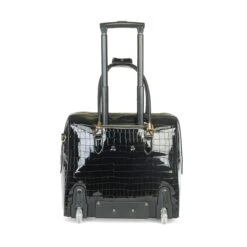 Olivia Lauren Alice Business Trolley Croco Zwart -Reisopslagwinkel image 2893
