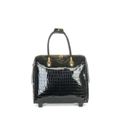 Olivia Lauren Alice Business Trolley Croco Zwart -Reisopslagwinkel image 2896