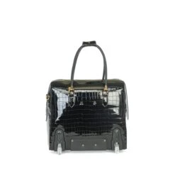 Olivia Lauren Alice Business Trolley Croco Zwart -Reisopslagwinkel image 2897