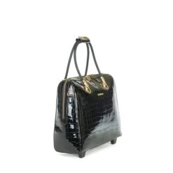 Olivia Lauren Alice Business Trolley Croco Zwart -Reisopslagwinkel image 2898
