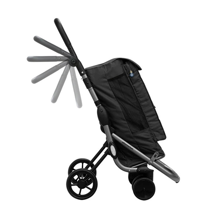 Playmarket Go Up Premium Boodschappentrolley Zwart 5 Playmarket Go Up Premium Boodschappentrolley Zwart - Afbeelding 3