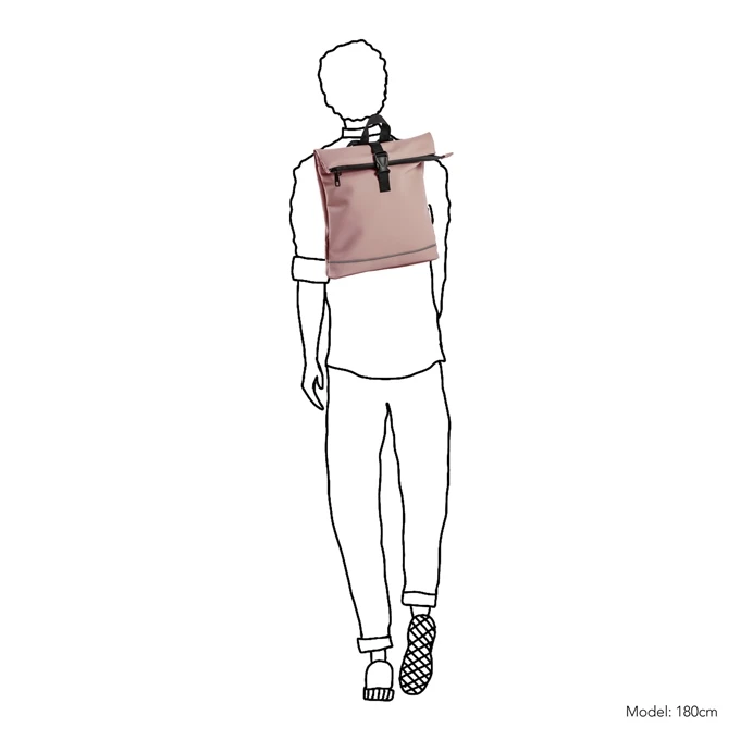 Daniel Ray Jefferson Waterafstotende Backpack S Pink 4 Daniel Ray Jefferson Waterafstotende Backpack S Pink - Afbeelding 2